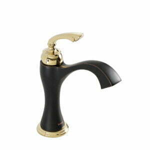 FG-1415 siyah-altın lavabo bataryası