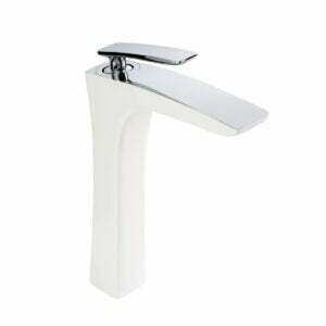 FG-1524 krom-beyaz lavabo bataryası
