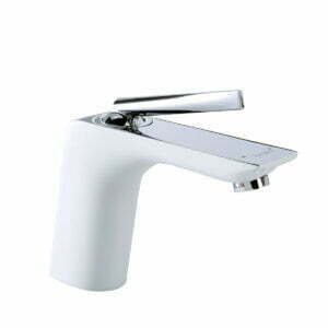 FK-1614 krom-beyaz lavabo bataryası