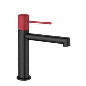 FM-2118 kırmızı-siyah lavabo bataryası