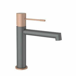 FM-2119 gri-şampanya lavabo bataryası