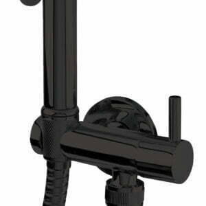 150222B spiralli tah musluğu ara musluk dahil siyah