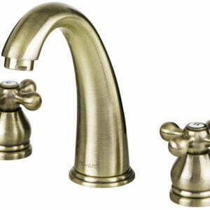290565 nostalgic üç delikli lavabo bataryası bronz