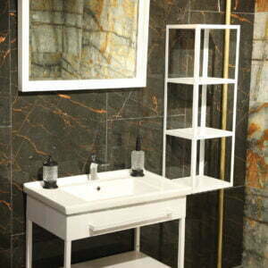 ELEGANT BANYO DOLABI - MAT BEYAZ