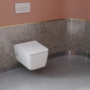 Hera Rimless Asma Klozet (Entegre Ara Musluklu)