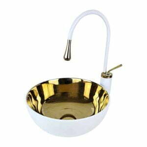 Beyaz Gold Tezgah Üstü Çanak Lavabo WG-302