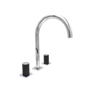 Elegate Krom Üç Delikli Lavabo Bataryası