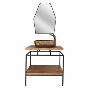 Masif Ahşap 80cm Banyo Ünitesi