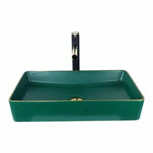 Mat Yeşil Gold Tezgah Üstü Çanak Lavabo GG-102