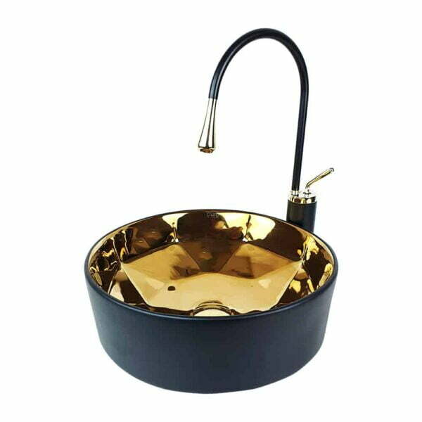 Siyah Bronz Tezgah Üstü Çanak Lavabo BC-101