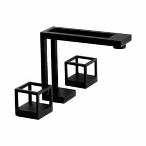 Elagate Mat Siyah Üç Delikli Lavabo Bataryası