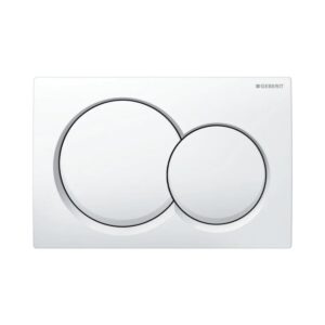 Geberit Kumanda Kapağı Alpha01 - Çift basmalı - Beyaz
