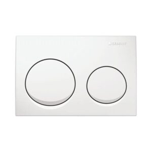 Geberit Kumanda Kapağı Alpha20 - Çift basmalı - Beyaz