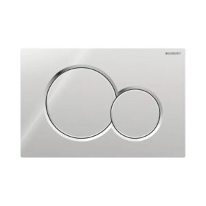 Geberit Kumanda Kapağı Sigma 01 - Çift basmalı - Parlak Krom