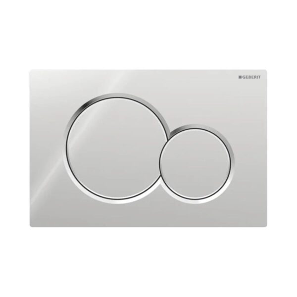 Geberit Kumanda Kapağı Sigma 01 - Çift basmalı - Parlak Krom