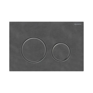 Geberit Kumanda Kapağı Sigma21 - Çift Basmalı - Arduvaz / Siyah Krom