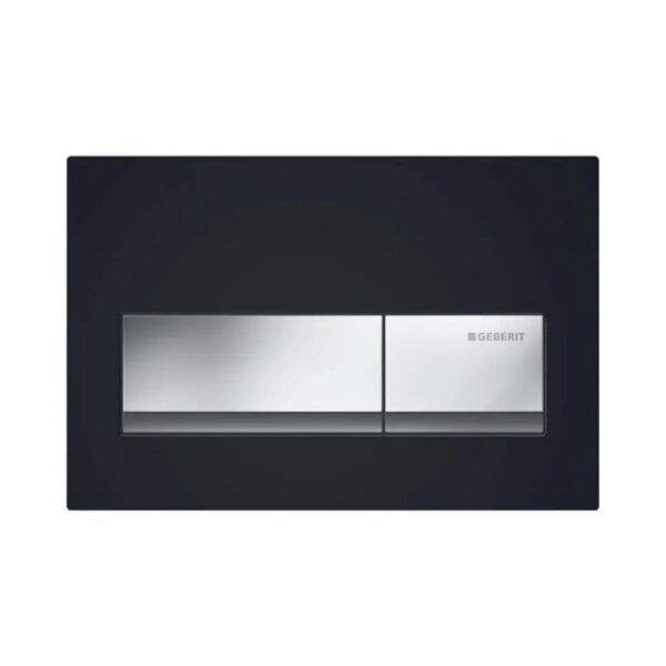 Geberit Kumanda Kapağı Alpha50 - Çift basmalı - Siyah