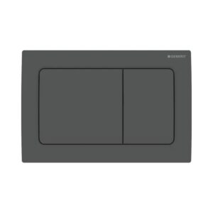 Geberit Kumanda Kapağı Alpha30 - Çift basmalı - Mat Siyah