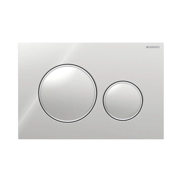 Geberit Kumanda Kapağı Sigma20 - Çift Basmalı - Parlak / Mat / Parlak