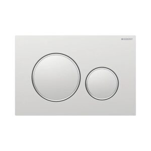 Geberit Kumanda Kapağı Sigma20 - Çift Basmalı - Mat Krom / Parlak / Mat Krom