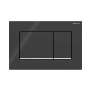 Geberit Kumanda Kapağı Sigma30 - Çift Basmalı - Siyah / Parlak / Siyah