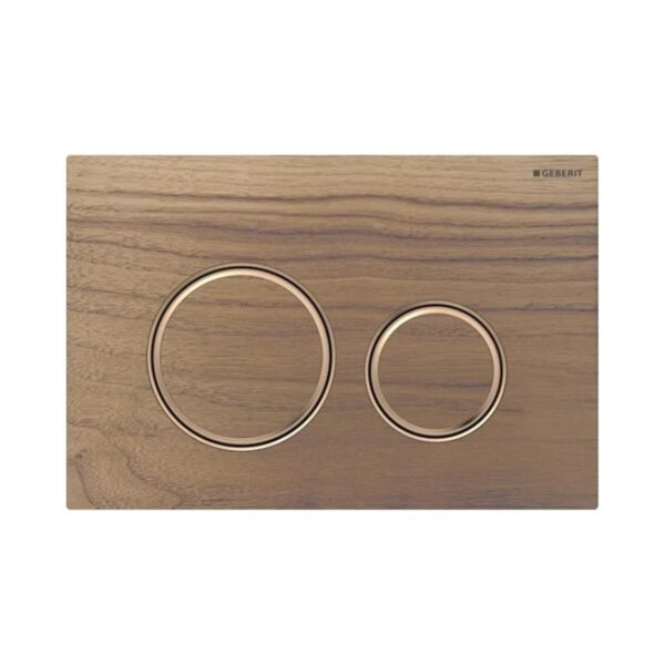 Geberit Kumanda Kapağı Sigma21 - Çift Basmalı - Ahşap / Bronz