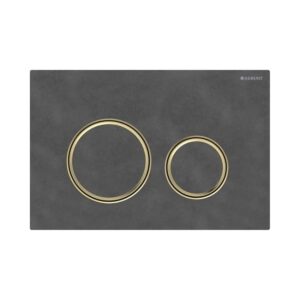 Geberit Kumanda Kapağı Sigma21 - Çift Basmalı - Arduvaz / Prinç