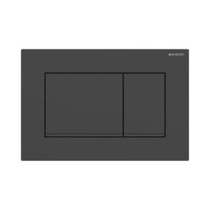 Geberit Kumanda Kapağı Sigma30 - Çift Basmalı - Mat Siyah / Siyah / Mat Siyah