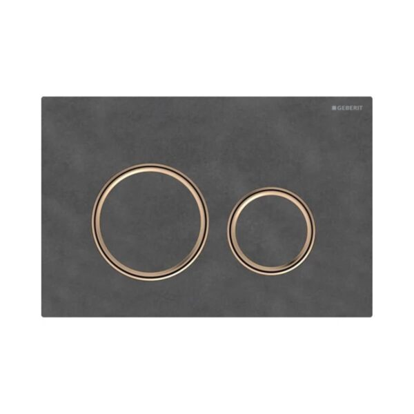 Geberit Kumanda Kapağı Sigma21 - Çift Basmalı - Arduvaz / Bronz