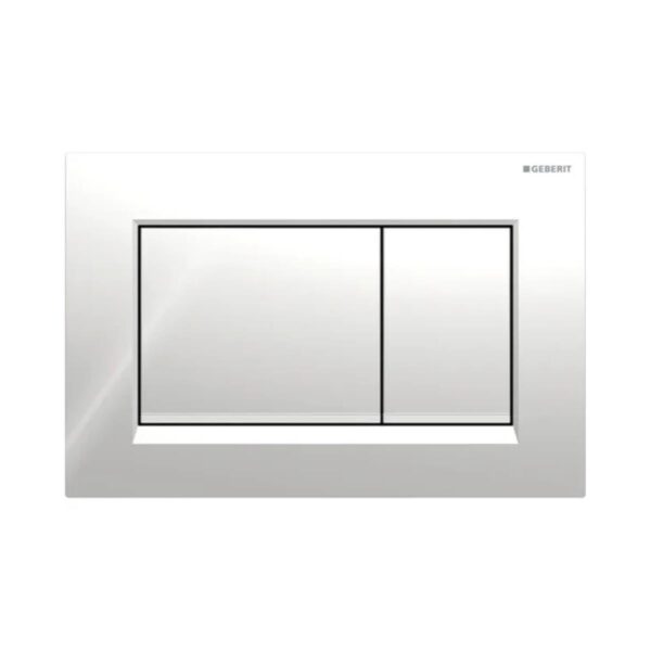 Geberit Kumanda Kapağı Sigma30 - Çift Basmalı - Parlak / Mat / Parlak