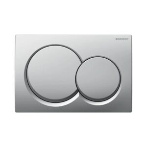 Geberit Kumanda Kapağı Alpha01 - Çift basmalı - Mat Krom