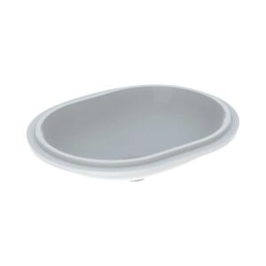 Geberit VariForm Tezgah Altı Lavabo, Eliptik, Taşma Deliksiz, 55x40 cm