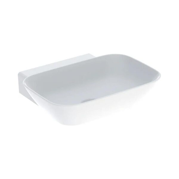 Geberit ONE Çanak Lavabo, Dikey Çıkışlı, 50x42.5 cm, Batarya Deliksiz, KeraTect