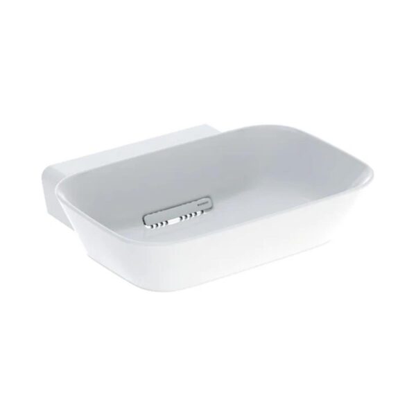 Geberit ONE Çanak Lavabo, CleanDrain, 50x42.5 cm, Batarya Deliksiz, KeraTect®