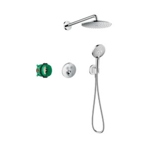 Hansgrohe Raindance S Duş sistemi 240 1jet PowderRain, ShowerSelect S ile Krom