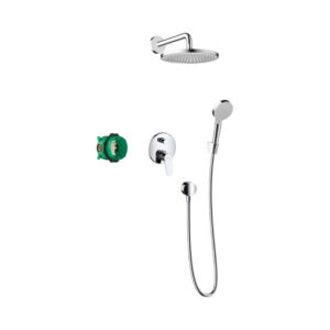 Hansgrohe Crometta S Duş sistemi 240 1jet tek kollu batarya ile Krom