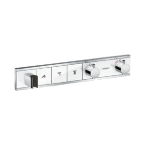 Hansgrohe RainSelect Termostat ankastre montaj, 3 çıkış için Beyaz/Krom