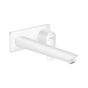 Hansgrohe Talis E Tek kollu lavabo Bataryası Ankastre Duvara Monte, 22.5 cm gaga ile Satin Beyaz