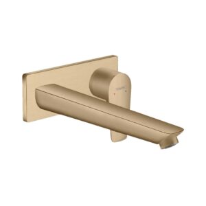 Hansgrohe Talis E Tek kollu lavabo Bataryası Ankastre Duvara Monte, 22.5 cm gaga ile Mat Bronz