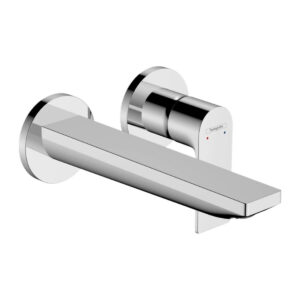 Hansgrohe Rebris E Tek Kollu Lavabo Bataryası Ankastre Montaj, Duvara monte, 20 cm Gaga İle Krom