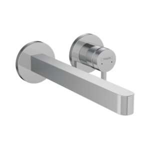 Hansgrohe Finoris Tek kollu Lavabo Bataryası Ankastre Duvara Monte 22,8 cm gaga ile Krom