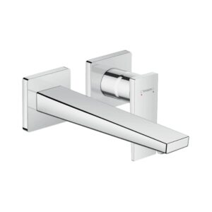 Hansgrohe Metropol Tek kollu lavabo Bataryası çubuk volan, Ankastre Duvara Monte, 22.5 cm gaga ile Krom