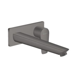 Hansgrohe Talis E Tek kollu lavabo Bataryası Ankastre Duvara Monte, 22.5 cm gaga ile Mat Siyah