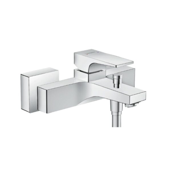 Hansgrohe Metropol Tek kollu banyo Bataryası aplike, çubuk volan ile Krom