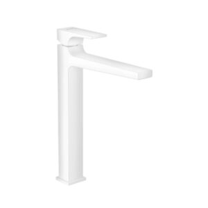 Hansgrohe Metropol Tek kollu lavabo Bataryası 260 çubuk volan, bas- aç gider seti ile, çanak lavabolar için Satin Beyaz