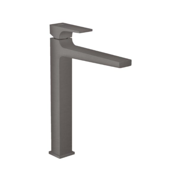 Hansgrohe Metropol Tek kollu lavabo Bataryası 260 çubuk volan, bas- aç gider seti ile, çanak lavabolar için Mat Siyah