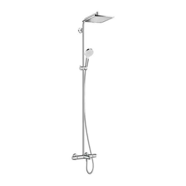 Hansgrohe Crometta E Duş Kolonu 240 1 jet, Banyo termostatı İle Krom