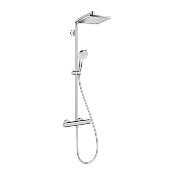 Hansgrohe Crometta E Duş Kolonu 240 1 jet, EcoSmart, termostat İle Krom