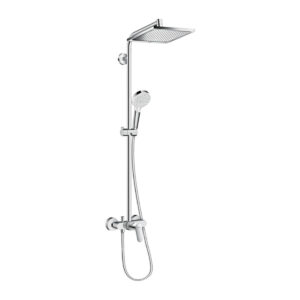 Hansgrohe Crometta E Duş Kolonu 240 1 jet, Tek Kollu batarya İle Krom