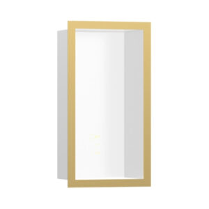 Hansgrohe XtraStoris Individual Duvar nişi Satin Beyaz tasarım çerçeveli 300/150/100 Parlak Altın Optik